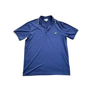 Masters Performance Mens XL Golf Polo Shirt Navy Blue Short Sleeve Embroidered